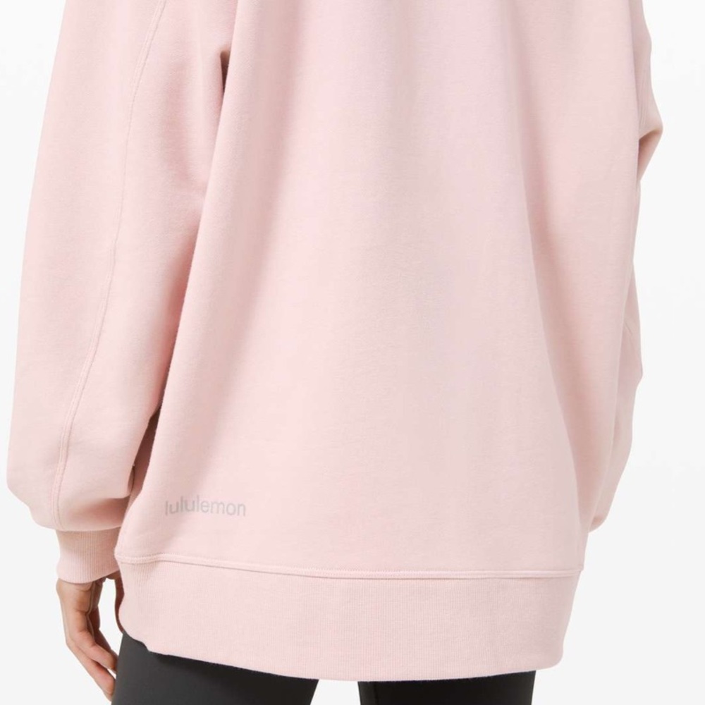 Lululemon Perfectly Oversized Crew in Porcelain Pink size 8 - Picture 4 of 8